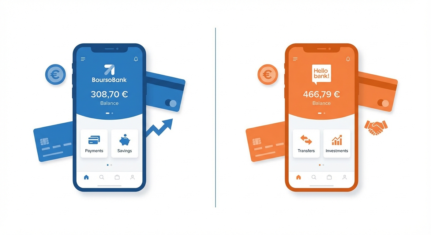 BoursoBank vs Hello bank! : comparatif complet 2026