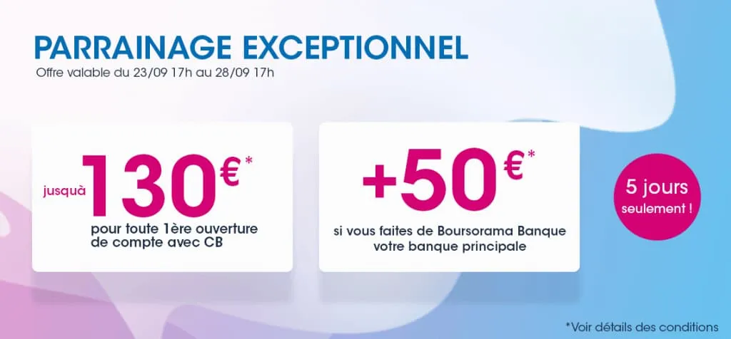 Parrainage boosté Boursorama Banque : Comment ça marche ? (2026)