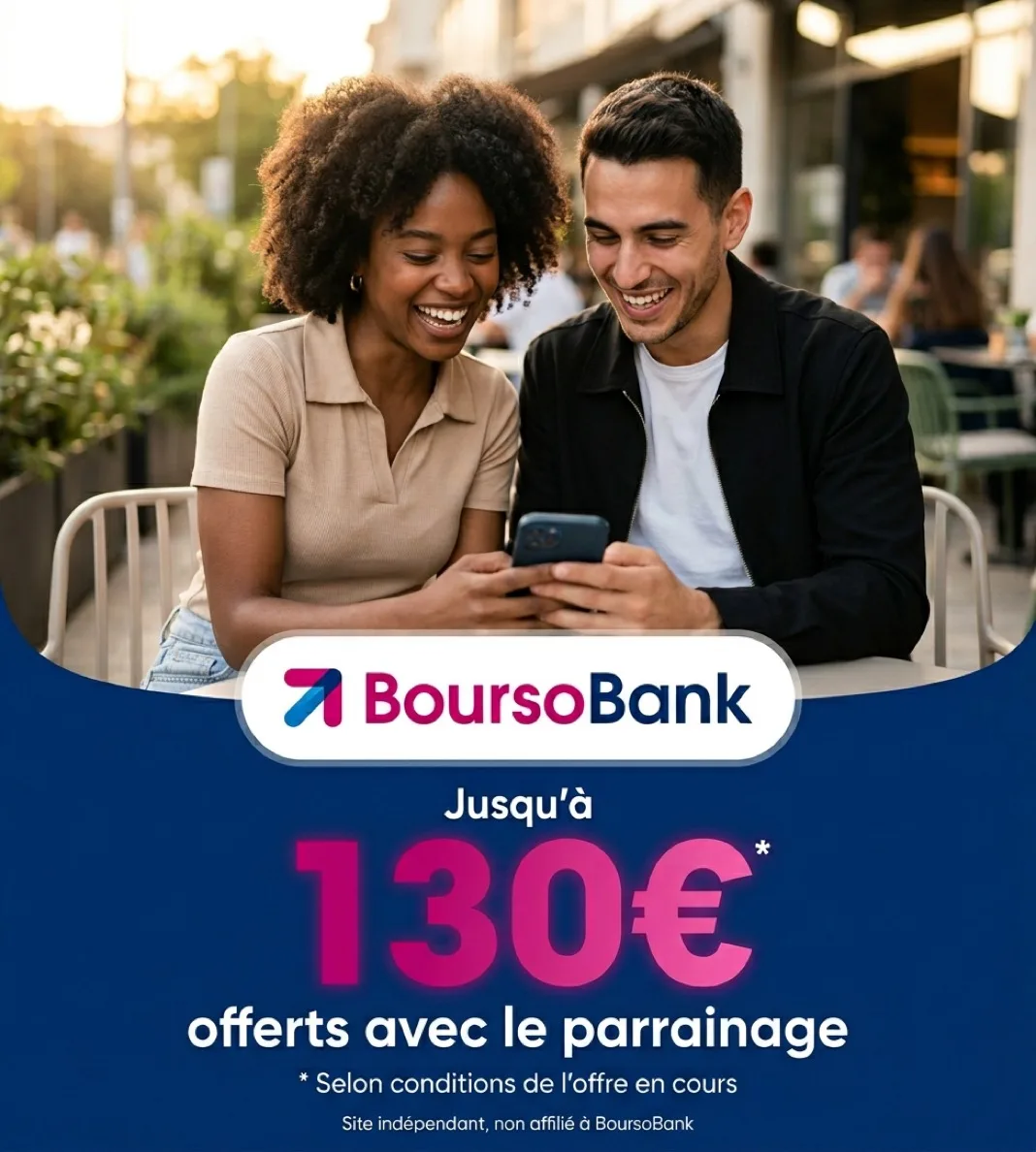 Parrainage Boursorama BoursoBank - Jusqu'à 130€ offerts